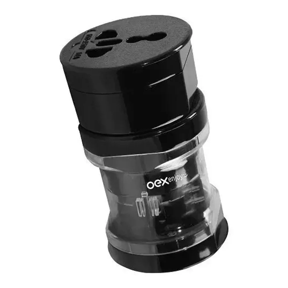 Conversor De Tomadas Oex, Universal, Bivolt, Preto - Cp100