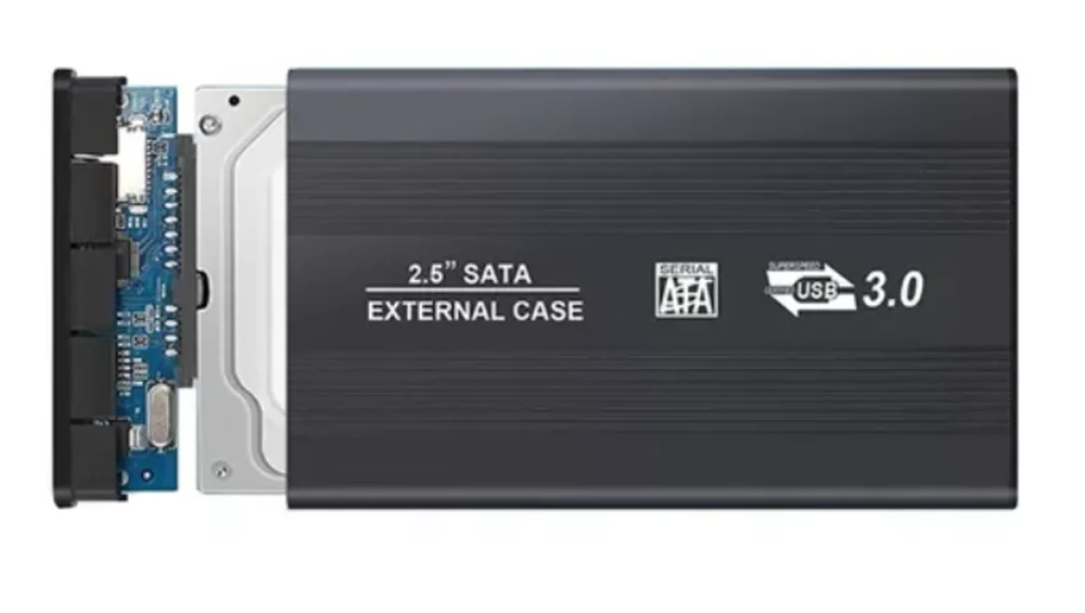 Adaptador Case Gaveta Externa Ata Para, HD, SSD, USB 3.0, SATA, 2.5", Preto Adaptador Case Gaveta Externa Ata Para, HD, SSD, USB 3.0, SATA, 2.5", Preto