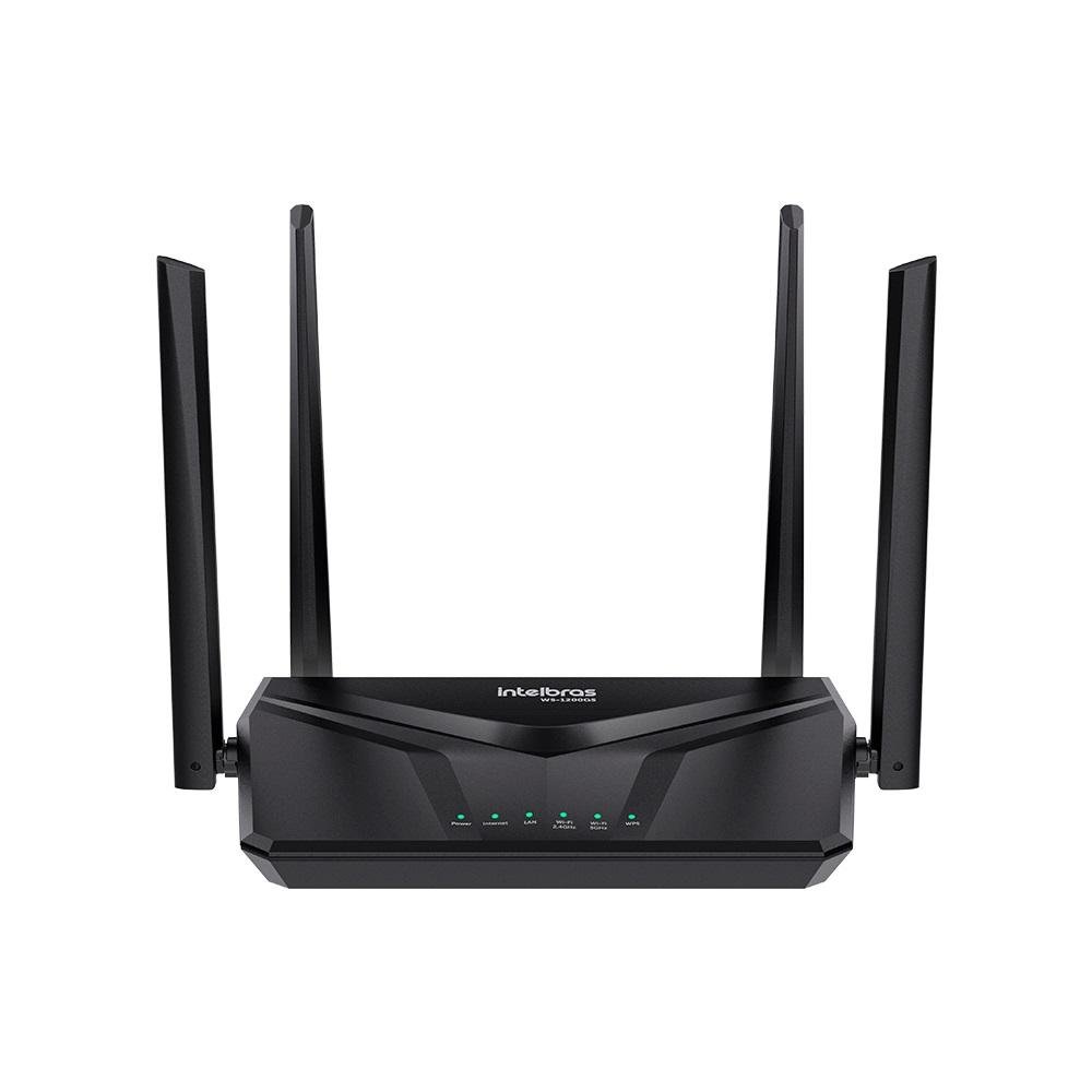 Roteador Wi-Fi Intelbras W5-1200GS, 4 portas gigabit e tecnologia Inmesh