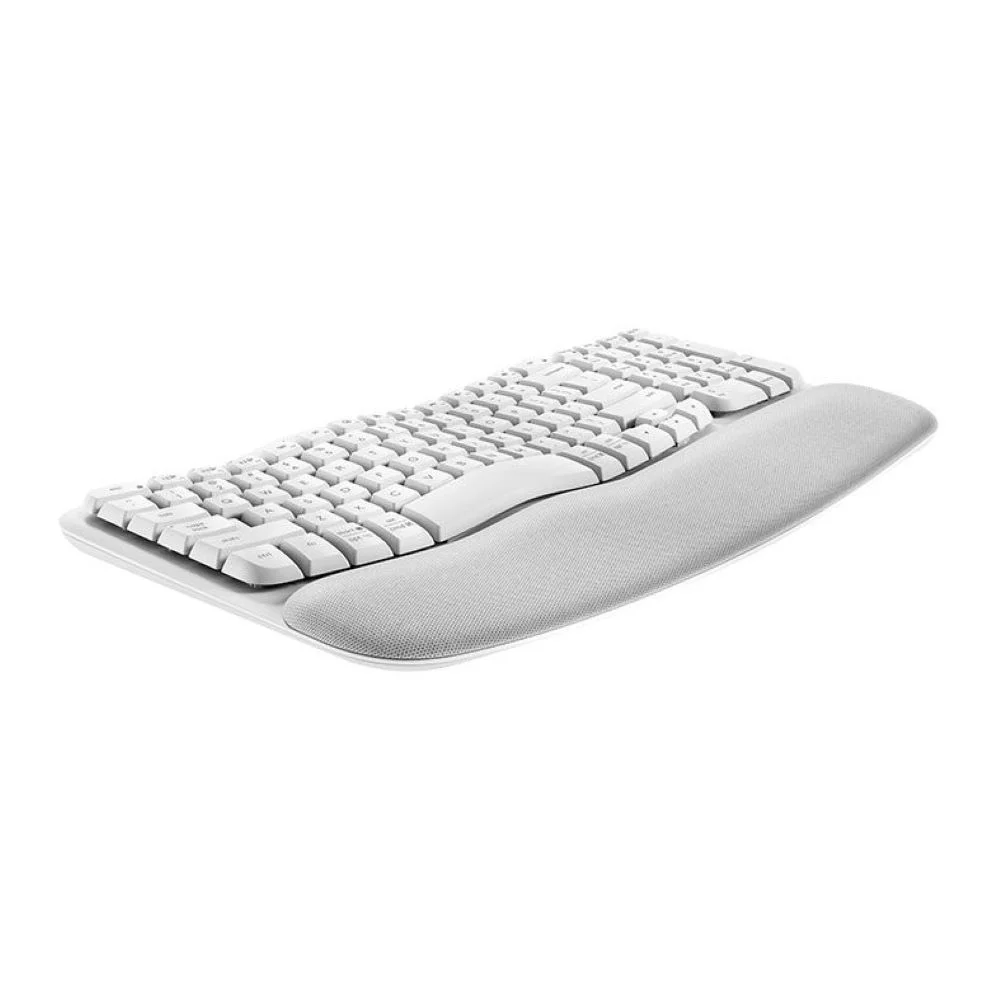 Imagem 4 de 5 do produto Teclado Ergonomico Logitech Wave Keys, Sem Fio, Bluetooth, Branco