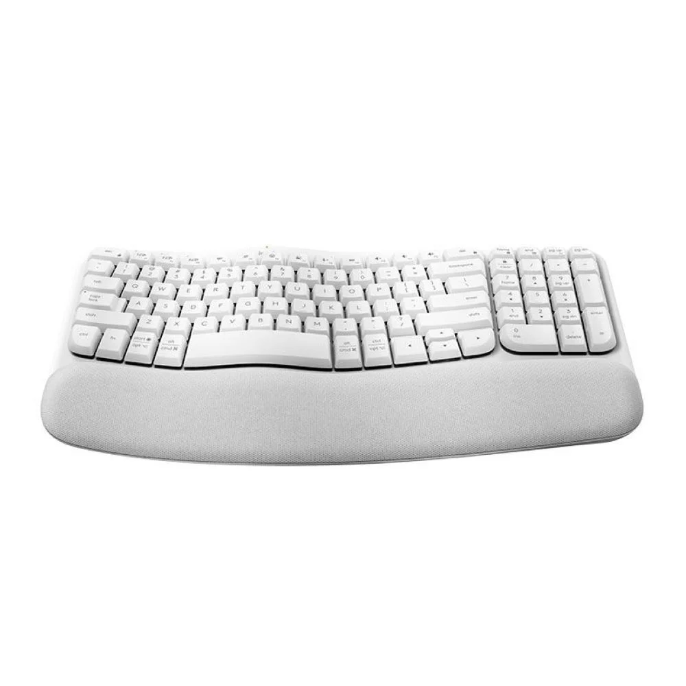 Imagem 5 de 5 do produto Teclado Ergonomico Logitech Wave Keys, Sem Fio, Bluetooth, Branco