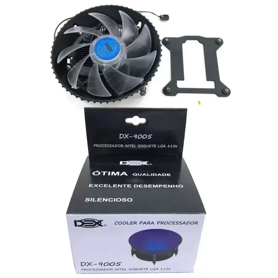 Cooler Parafusado Dex, Para Processador Linha LGA 115x, 6 LEDs, Azul - DX-9005 7