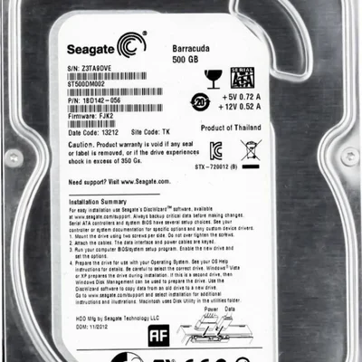 Hd Sata Seagate Barracuda Recondicionado 7.2k 3.5 St500dm002