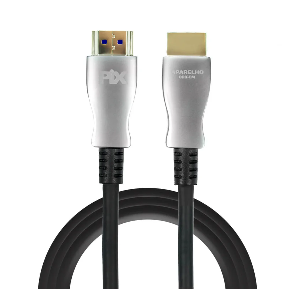 Imagem 4 de 5 do produto Cabo HDMI 2.1 Pix, 8k, Fibra Ótica, 15 Metros
