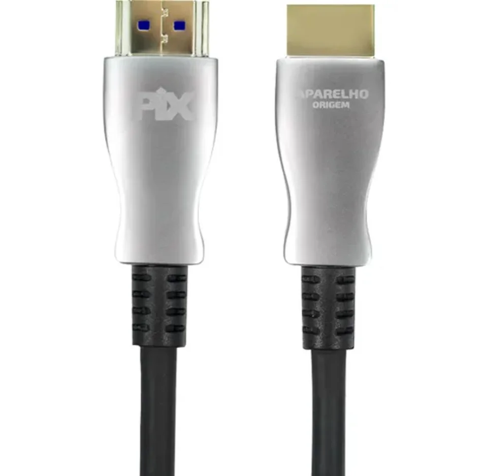 Imagem 5 de 5 do produto Cabo HDMI 2.1 Pix, 8k, Fibra Ótica, 15 Metros