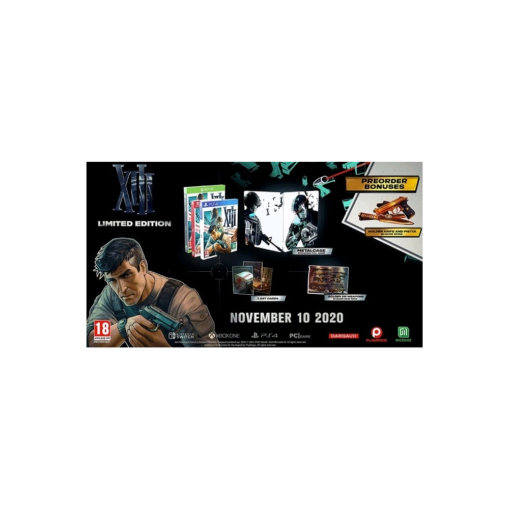 Jogo Xiii - Limited Edition, Ps4, Steelbook, Lacrado