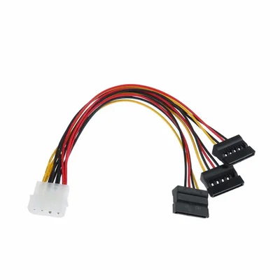 Cabo Adaptador Chroma Tech, Molex x 3x Sata Energia, Alimentação Fonte PC
