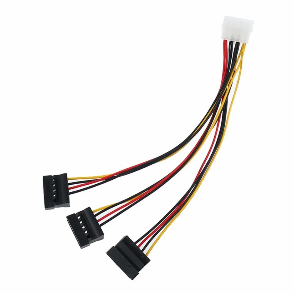 Imagem 4 de 5 do produto Cabo Adaptador Chroma Tech, Molex x 3x Sata Energia, Alimentação Fonte PC