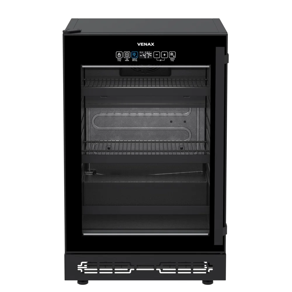 Cervejeira de Embutir Venax Top Light, 82L, Touch, Porta Invertida, Preto, 220V