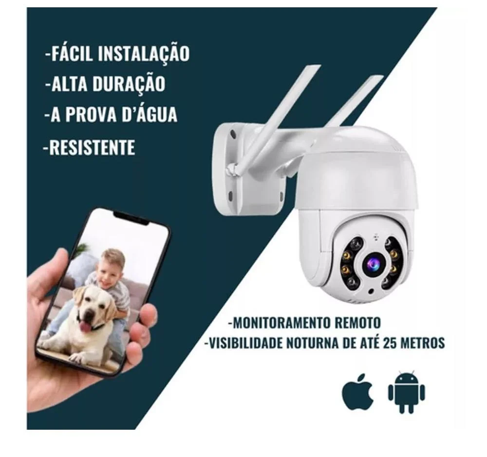Imagem 4 de 5 do produto Câmera de Segurança Externa B Max, Wifi, Full HD, Rastreamento Automático, Visão Noturna