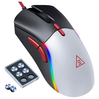 Mouse Gamer Eksa Em 200, 12000 Dpi, USB, RGB, Preto