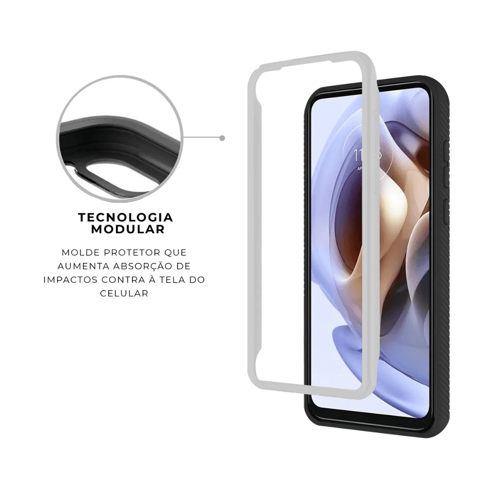 Imagem 2 de 5 do produto Capa Para Motorola Moto G31 - Stronger Preta - Gshield