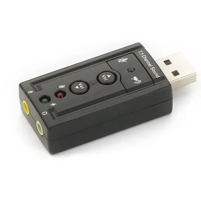 Adaptador De Som USB 2.0, Externo 7.1