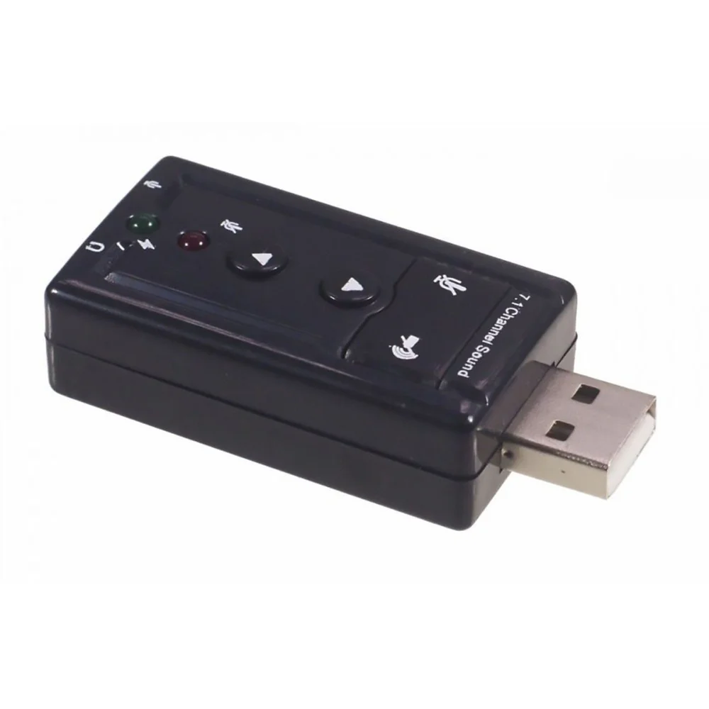 Imagem 2 de 4 do produto Adaptador De Som USB 2.0, Externo 7.1