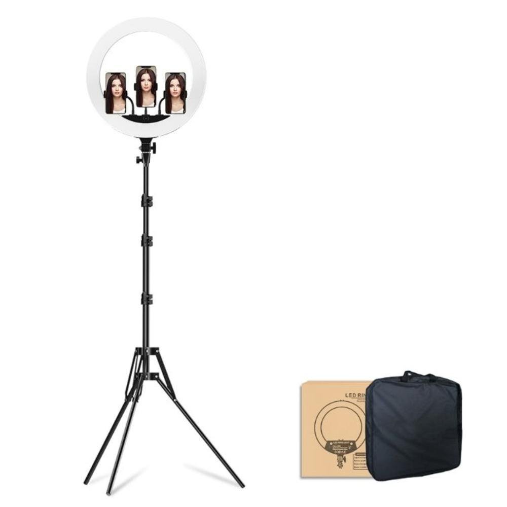 Imagem 5 de 5 do produto Iluminador Circular De Led Ring Light, 45cm, Com Tripé De 2m