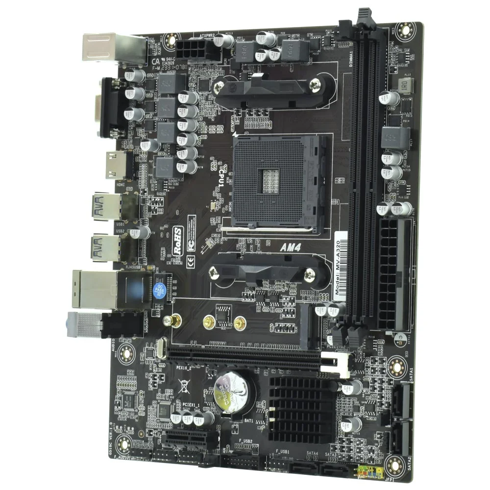 Placa Mãe Macrovip Mv-a320, Socket Am4, VGA, DDR4 4