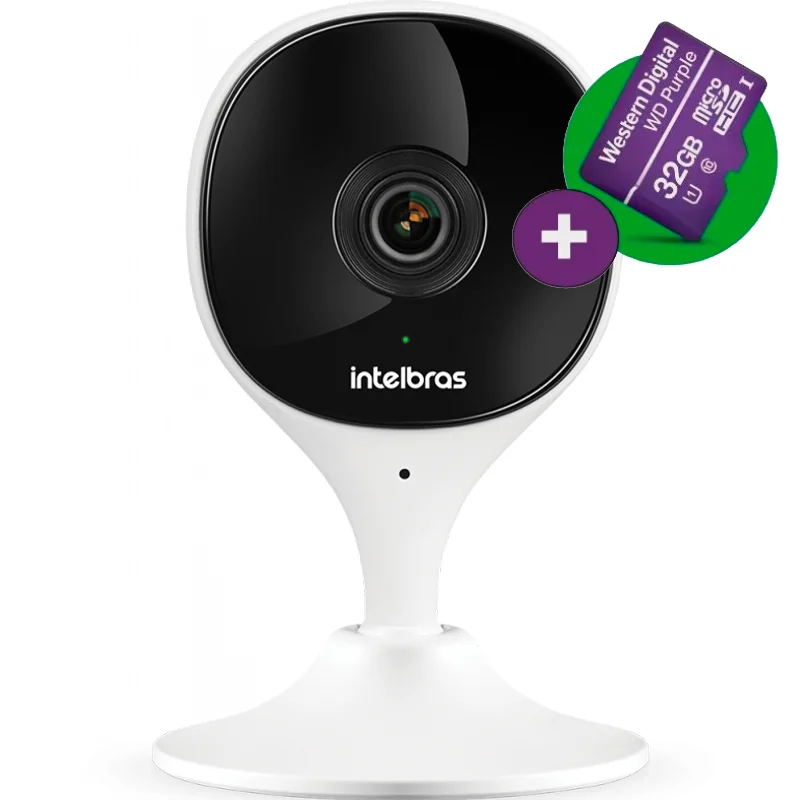 Câmera De Vídeo Wi-fi Full HD IMX Micro SD 32GB 4565614 Intelbras
