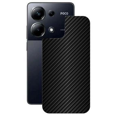 Película Para Xiaomi Poco M6 Pro - Traseira De Fibra De Carbono Preta - Gshield