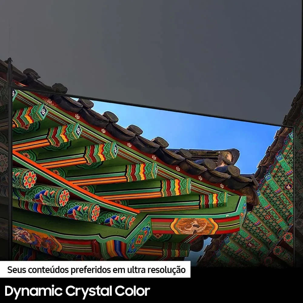 Smart TV 55 Polegadas Samsung Crystal UHD 4K, com Alexa Built-In e Painel Dynamic Crystal Color
