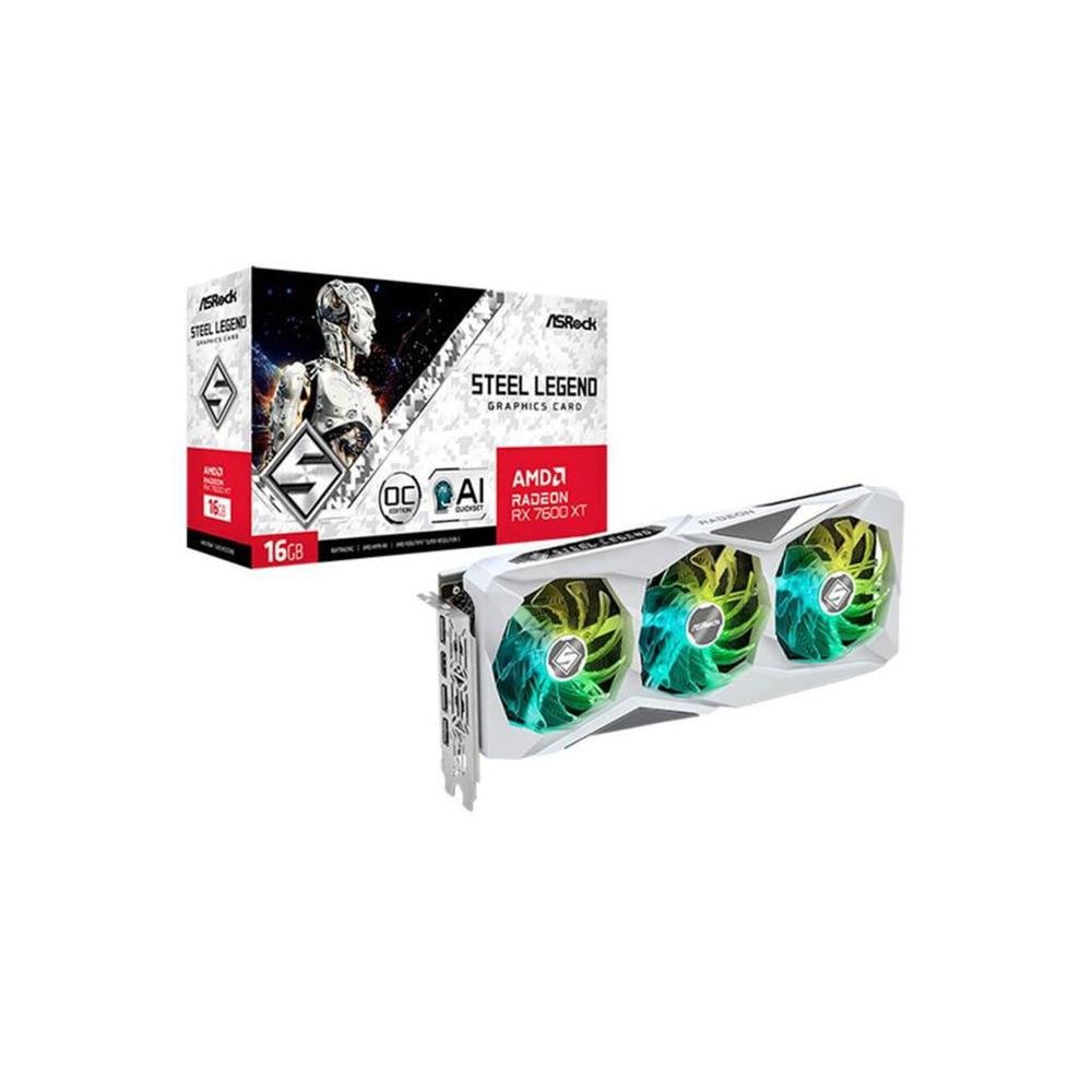 Placa de Vídeo Asrock Radeon RX 7600 XT KaBuM Placa de Vídeo Asrock Radeon RX 7600 XT KaBuM