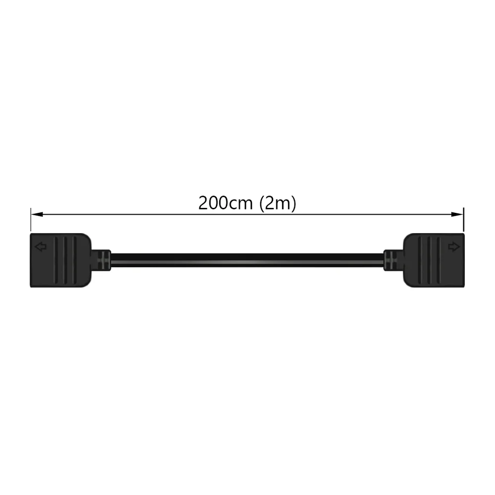 Imagem 2 de 4 do produto Cabo Extensor Cooler Fan, RGB, 4 Pinos, 12V, Fita LED, 2 Metros