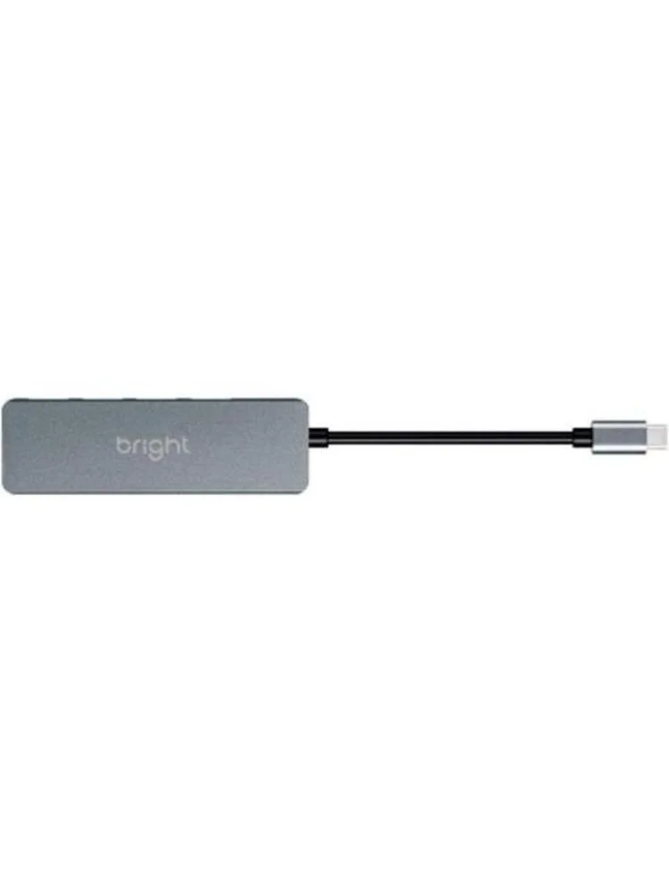 Imagem 3 de 5 do produto HUB USB Bright, Plug Tipo C, 4 Portas Usb 3.0 - Hb001