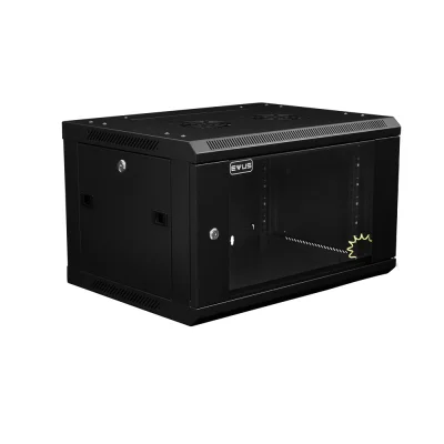 Rack Mini 19" Evus Ev-dw6406 6u X 600 X 450mm, De Parede, Preto