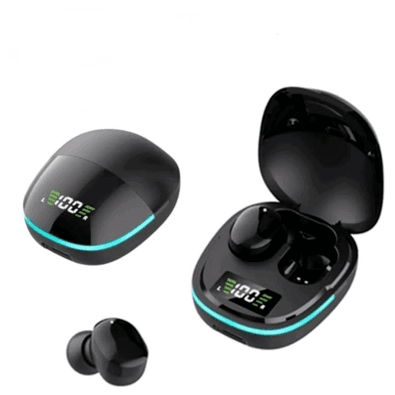 Fone de Ouvido Opsshopping, Bluetooth, TWS G9s, Resistente à Água, Microfone, Bloqueio de Ruídos, Preto
