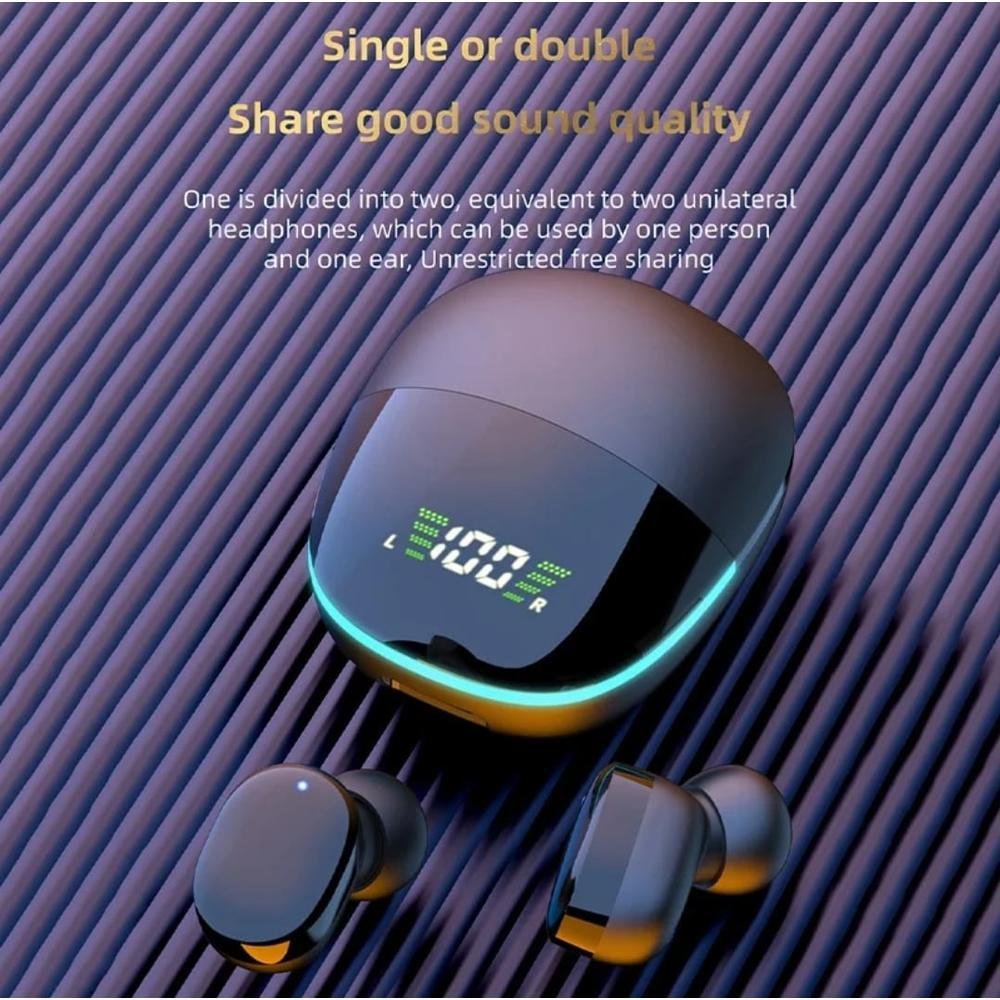 Imagem 3 de 5 do produto Fone de Ouvido Opsshopping, Bluetooth, TWS G9s, Resistente à Água, Microfone, Bloqueio de Ruídos, Preto