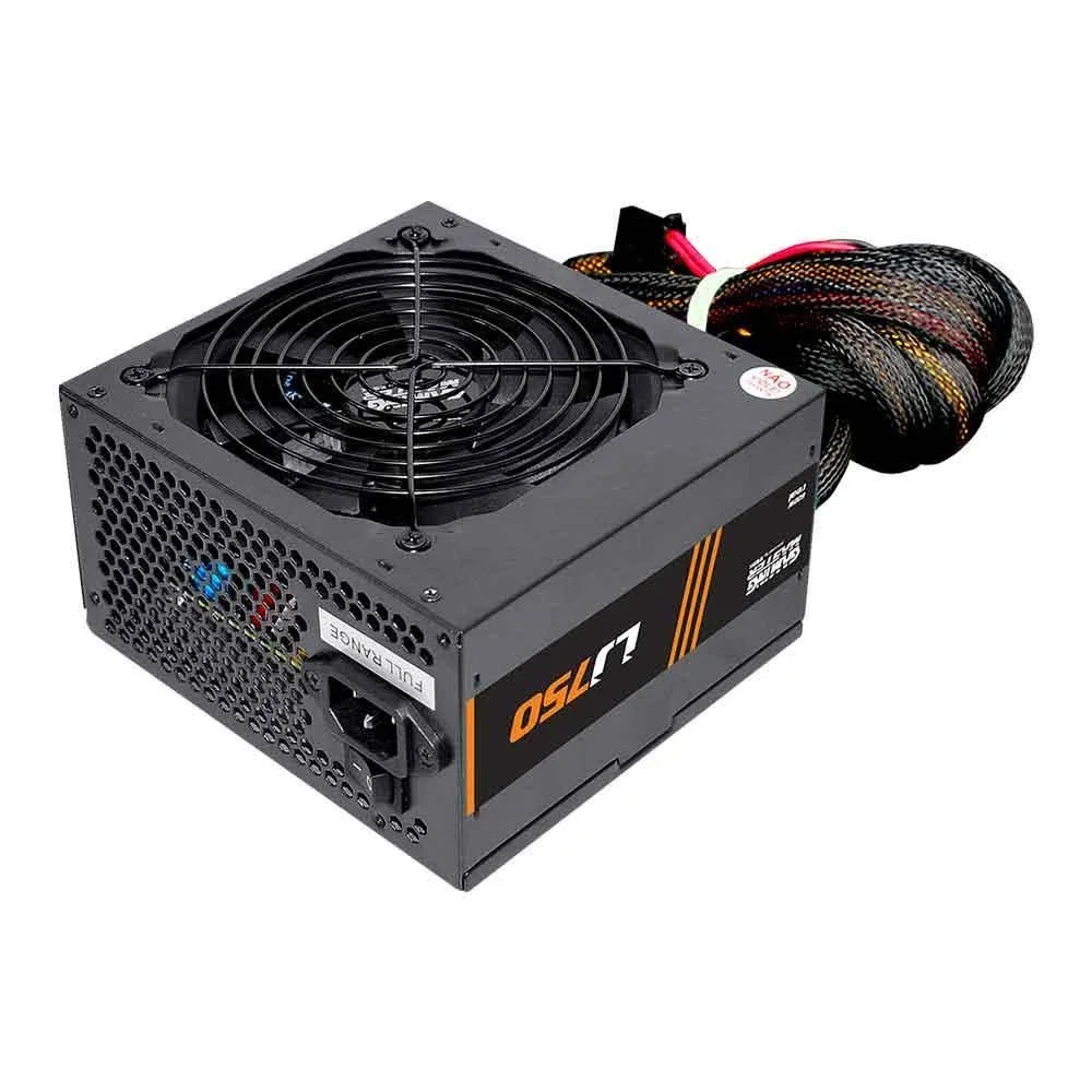 Fonte De Alimentação Gamer K-mex Gaming Master Lj750 600w Real 80 Plus Silver Pfc Ativo Full Range