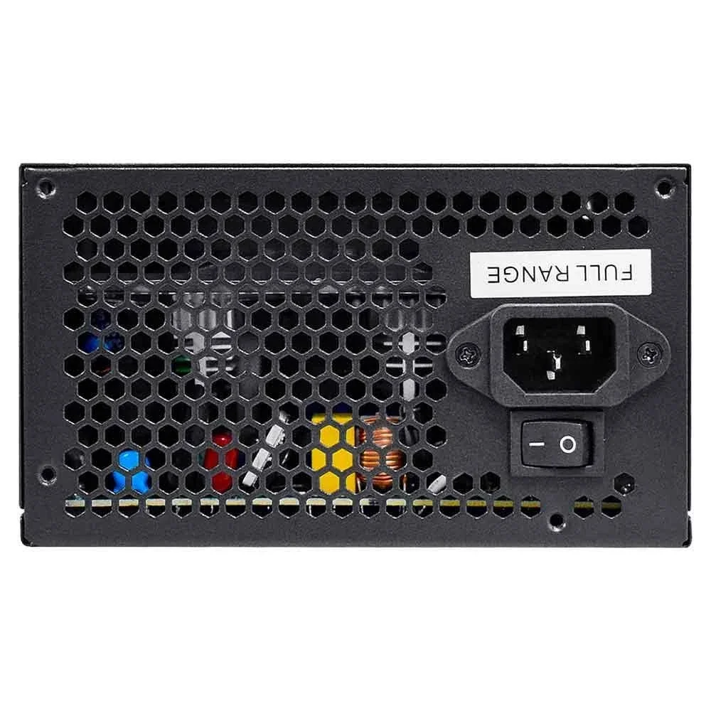 Imagem 4 de 5 do produto Fonte De Alimentação Gamer K-mex Gaming Master Lj750 600w Real 80 Plus Silver Pfc Ativo Full Range