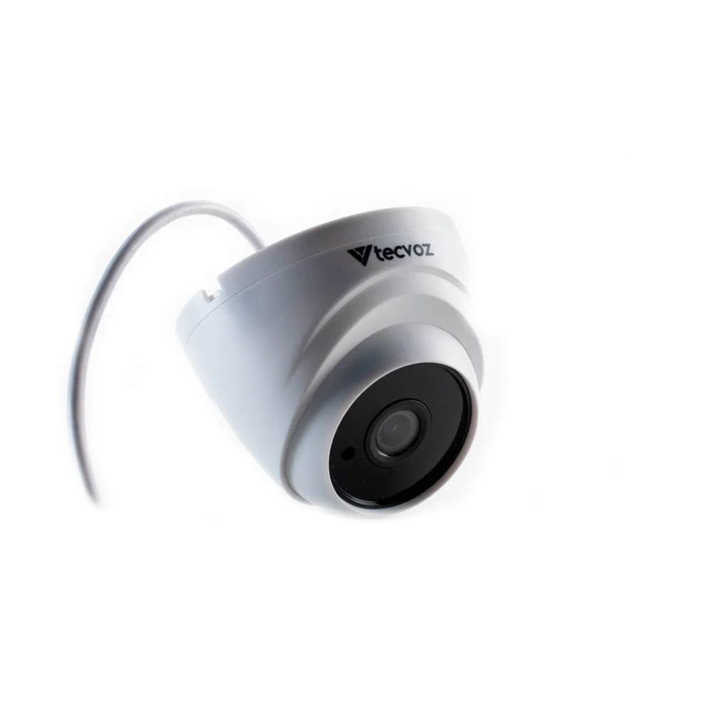 Câmera Dome Tecvoz 4 em 1, 2MP 1080p, Lente 2.8mm, IR, 25 Metros - Zdm-228p