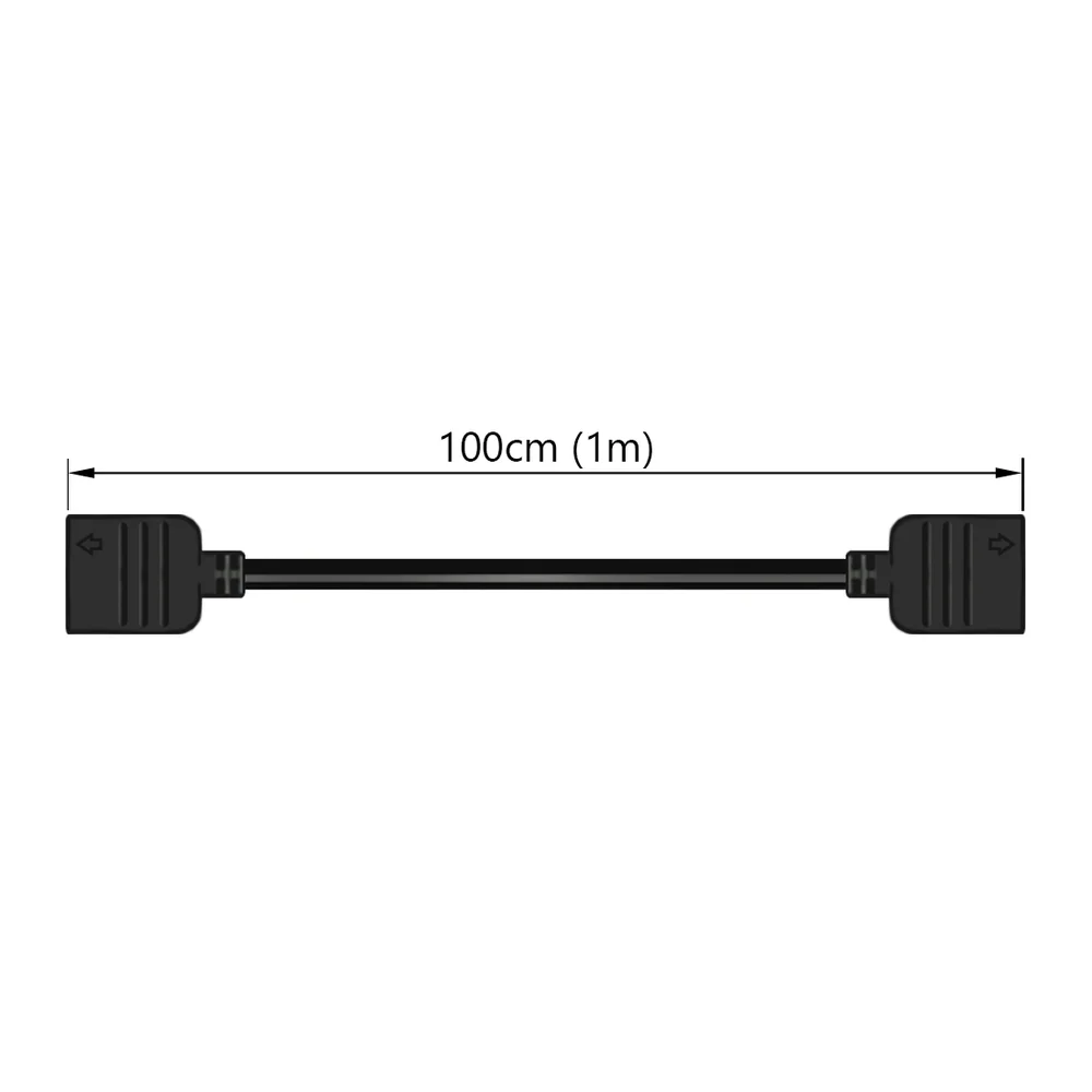 Imagem 3 de 4 do produto Cabo Extensor para LED, RGB de 4 Pinos (12v), Comprimento de 1 metro (1m), Preto