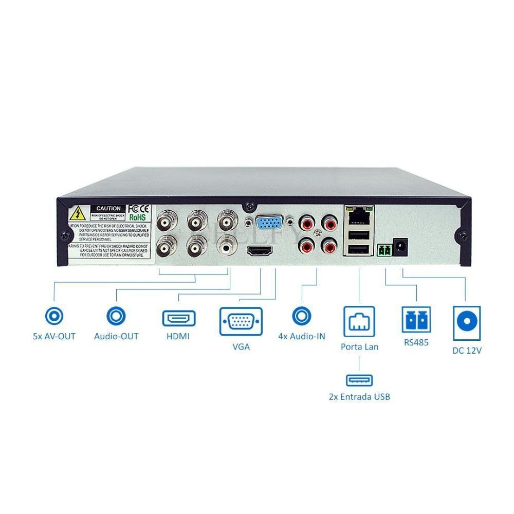 Imagem 4 de 5 do produto Dvr Gravador De Segurança Digital 5 Em 1 Luatek - Lkd-108b