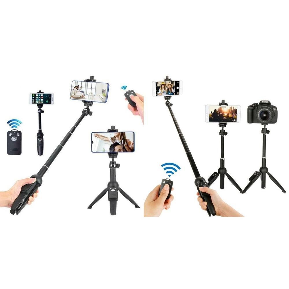 Imagem 3 de 5 do produto Tripé E Bastão Para Celular Com Controle Disparador Bluetooth - Yunteng Yt-9928