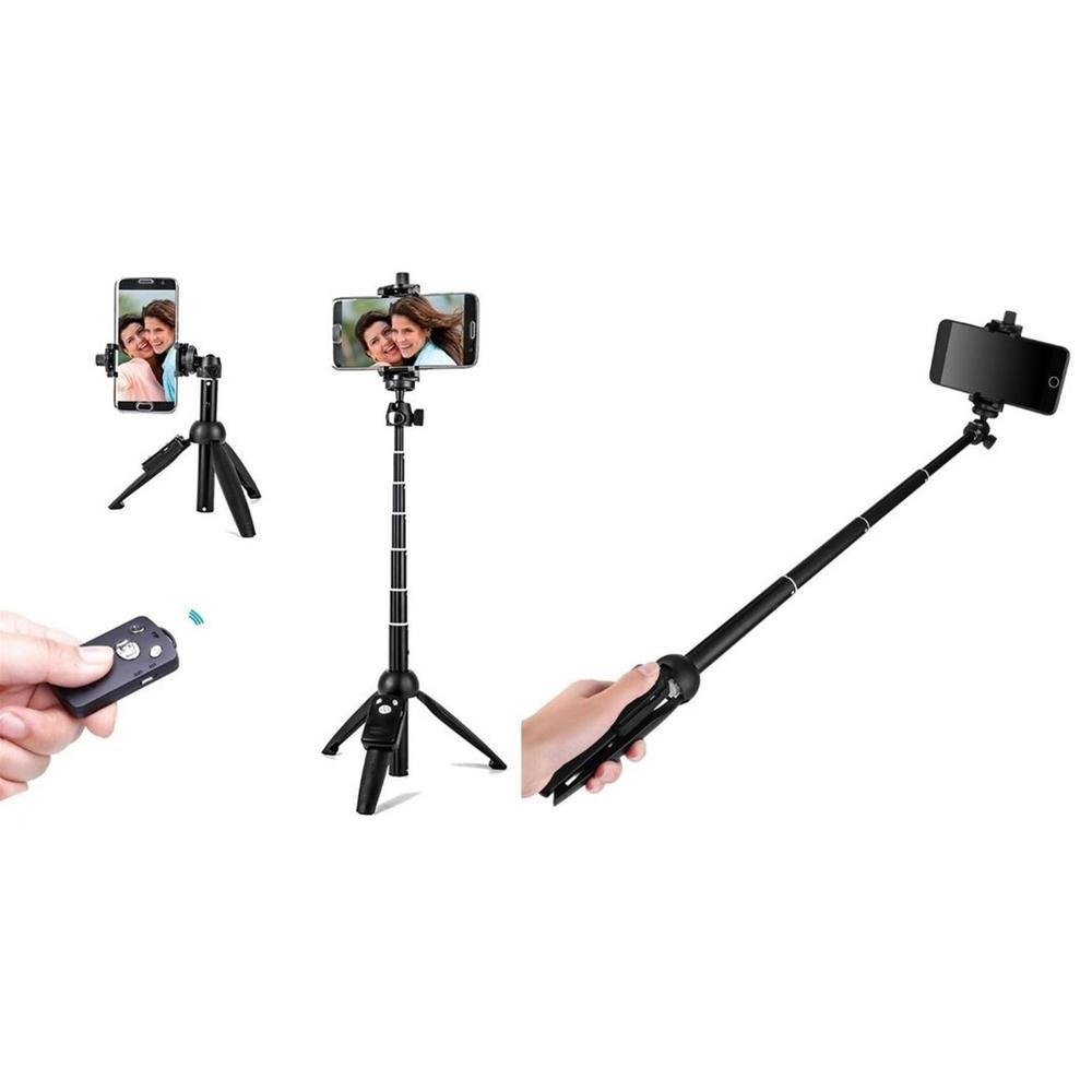 Imagem 4 de 5 do produto Tripé E Bastão Para Celular Com Controle Disparador Bluetooth - Yunteng Yt-9928