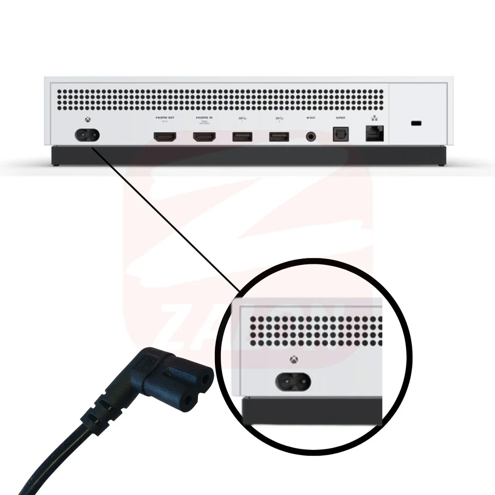 Imagem 2 de 5 do produto Cabo De Força Bipolar 2 Pinos 1.5m 10a 90º Nas Duas Pontas Para Fonte