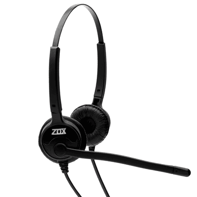Headset Tubo Flex Duplo, Auricular - Hz-40d