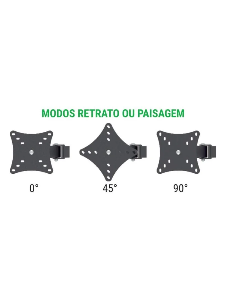 Imagem 5 de 5 do produto Suporte Triplo Multivisão, Para Monitor 13" a  27" - Mt3ergo