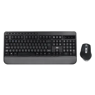 Kit Teclado E Mouse Multil Cs1200 Wireless, Multimídia, Bluetooth + USB, 3200dpi Ajustável, Preto - Tc301
