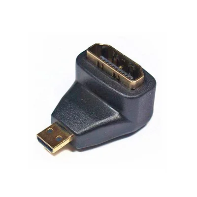 Adaptador Micro HDMI Plástico Pix, HDMI Macho x HDMI Femea, 90 Graus