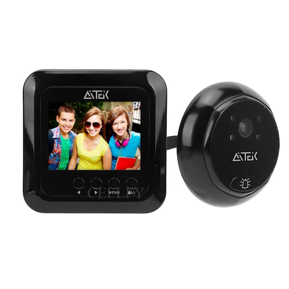 Imagem 4 de 4 do produto Olho Mágico Digital Aitek, Tela 2.4", Visão Noturna, Visor Foto, Vídeo, 320p