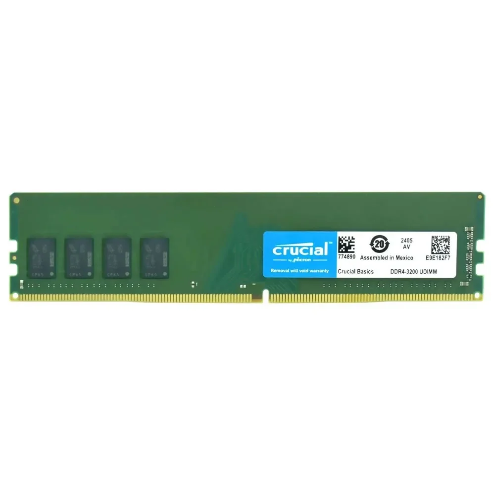 Memória Crucial Basics, 8GB, 3200MHz, DDR4, Udimm - Cb8gu3200