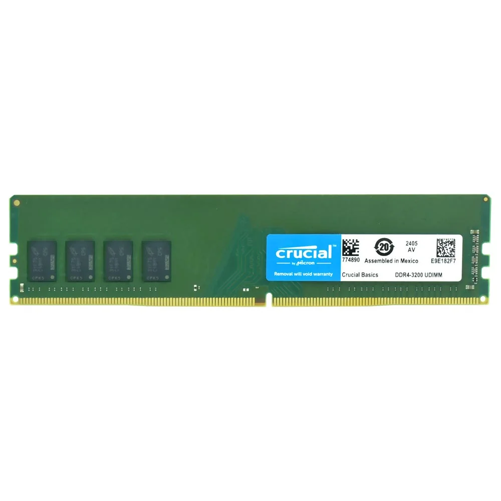 Imagem 4 de 5 do produto Memória Crucial Basics, 8GB, 3200MHz, DDR4, Udimm - Cb8gu3200