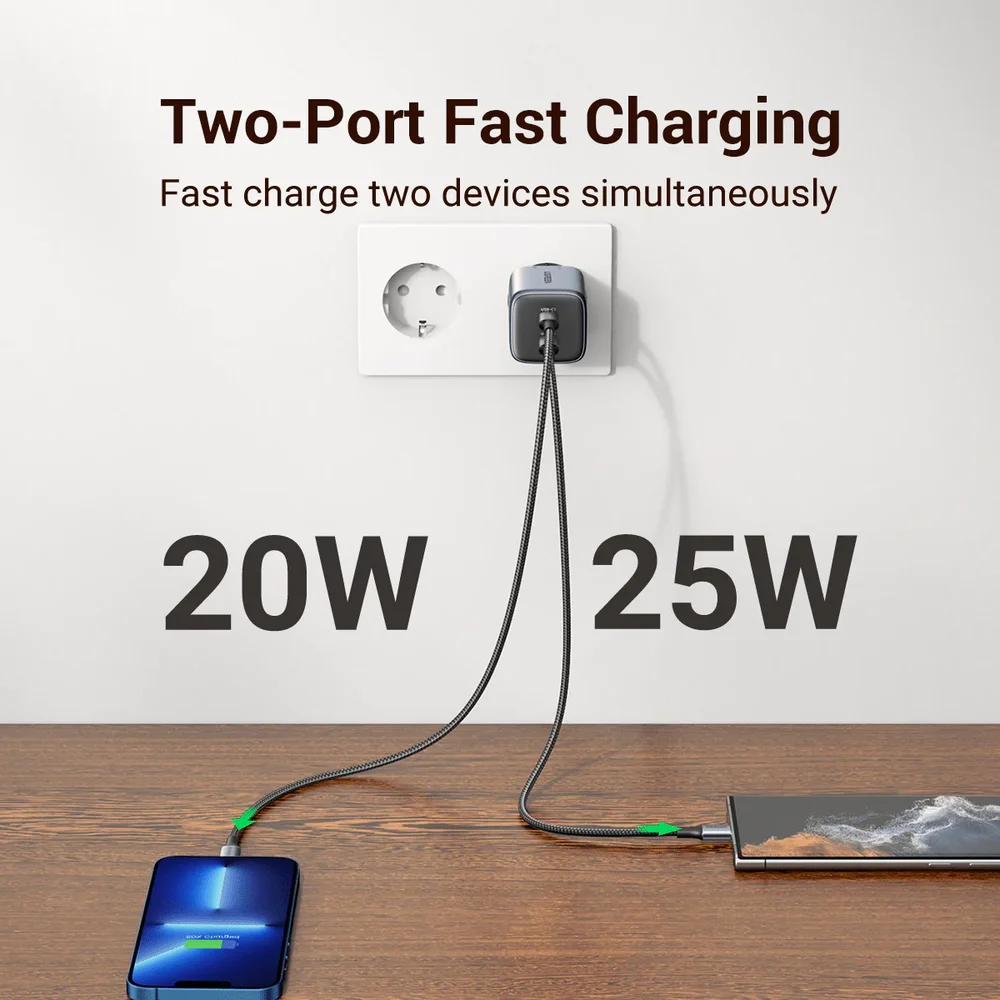 Imagem 3 de 5 do produto Carregador Usb Tomada 45w Ug-90573, Branco
