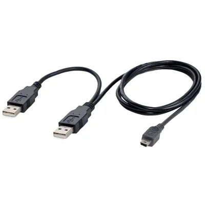 Cabo Y Usb 2.0 A Macho P/ Usb 2.0 A Macho + Usb 5 Pinos