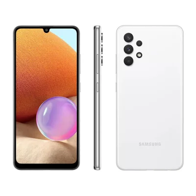 Usado - Smartphone Samsung Galaxy A32, 4GB RAM, 128GB, Branco - Muito Bom