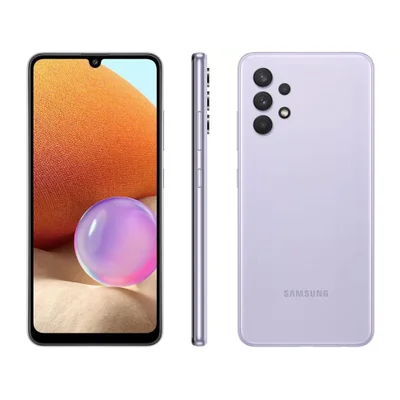 Usado - Smartphone Samsung Galaxy A32, 4GB RAM, 128GB, Violeta - Bom