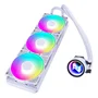Water Cooler Neologic Liquid Color Ice Storm 3.6, Intel/Amd, aRGB, 360mm, branco - Nlice360aRGB 3