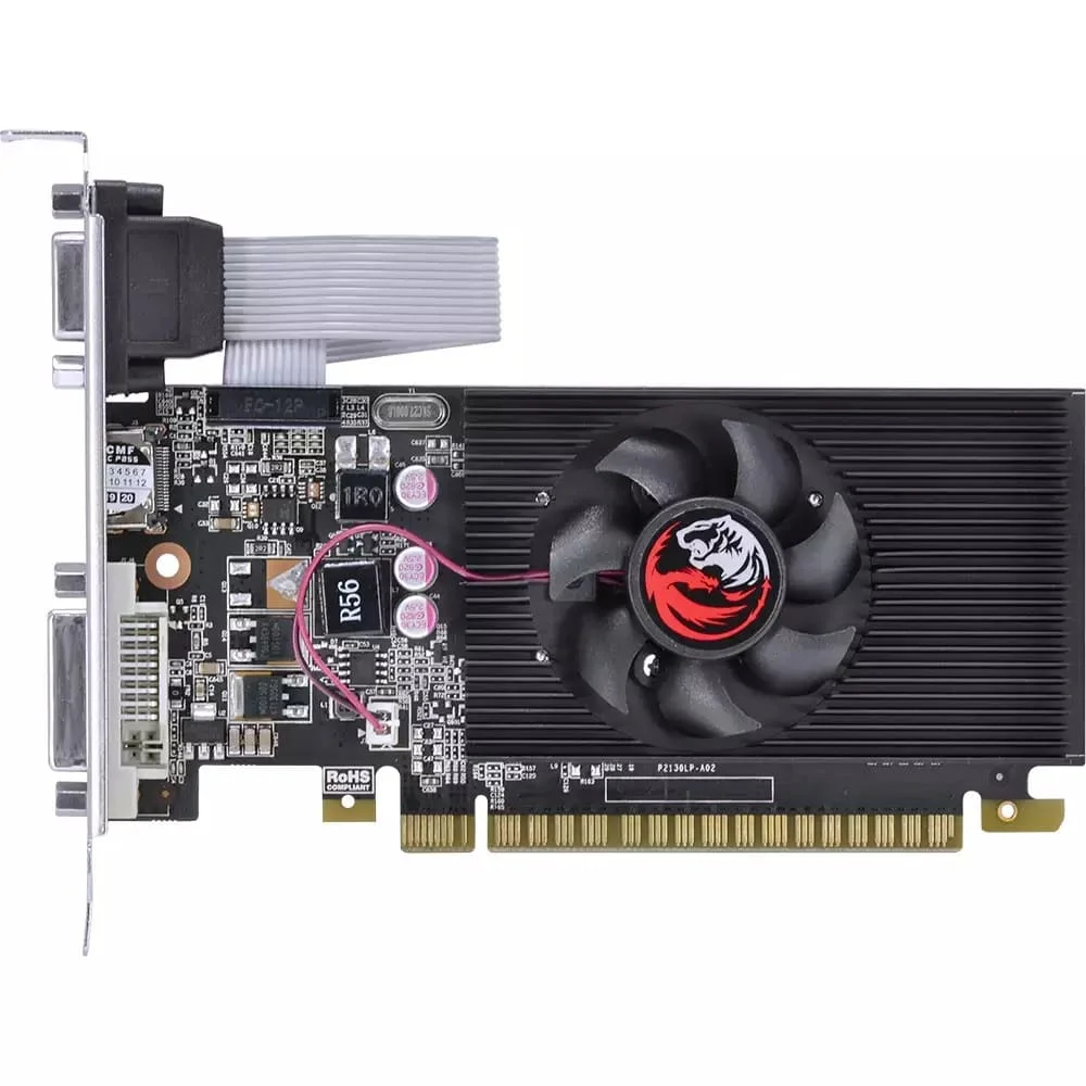 Imagem 3 de 5 do produto Placa De Vídeo Geforce Gt 710 PCyes Nvidia, 2GB, DDR3, 64 Bits - Pvgt7102gb